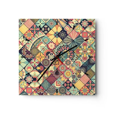 Nástenné hodiny - Marocká vízia - 40x40 cm
