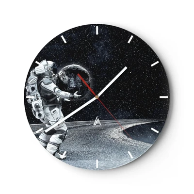 Nástenné hodiny - Na Mliečnej dráhe - 40x40 cm