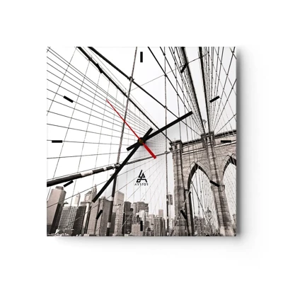 Nástenné hodiny - Newyorská katedrála - 40x40 cm