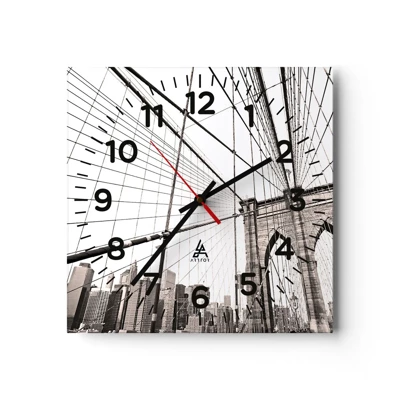 Nástenné hodiny - Newyorská katedrála - 40x40 cm