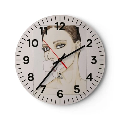Nástenné hodiny - Symbol elegancie a krásy - 40x40 cm