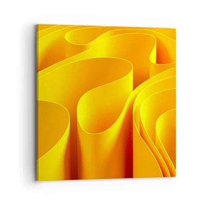 Obraz na plátne - Ako slnečné vlny - 70x70 cm
