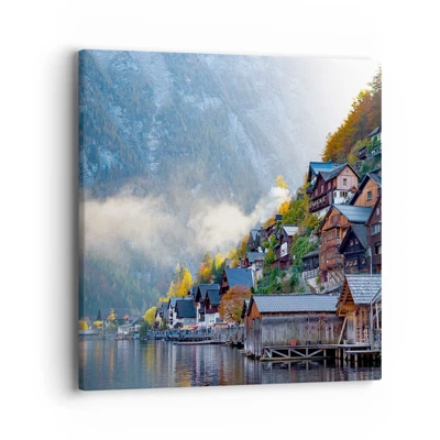 Obraz na plátne - Alpská krajina - 40x40 cm