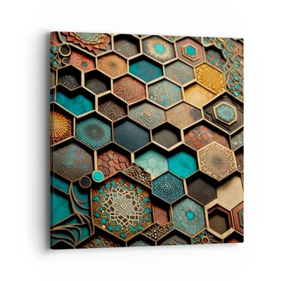 Obraz na plátne - Arabské ornamenty – variácia - 40x40 cm