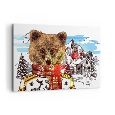 Obraz na plátne - Chata medvedíka - 100x70 cm