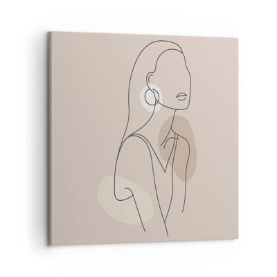 Obraz na plátne - Dievčenská ikona - 50x50 cm