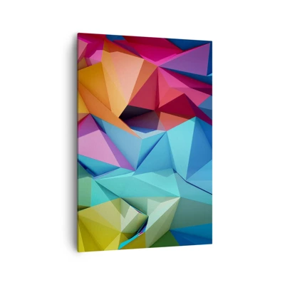 Obraz na plátne - Dúhové origami - 70x100 cm