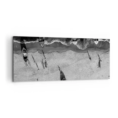 Obraz na plátne - Ešte na brehu… - 120x50 cm