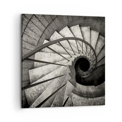 Obraz na plátne - Hore po schodoch, dole po schodoch - 60x60 cm