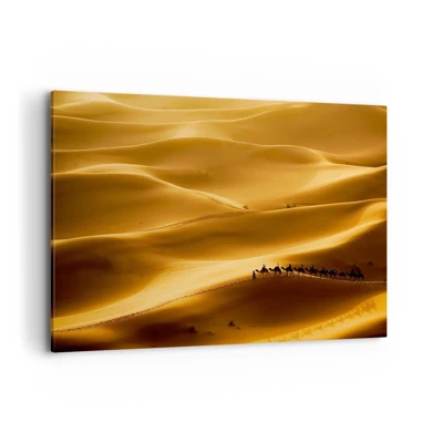 Obraz na plátne - Karavána na vlnách púšte - 120x80 cm