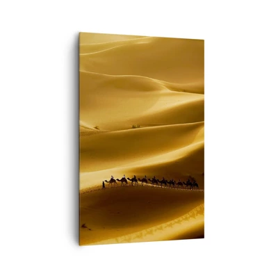 Obraz na plátne - Karavána na vlnách púšte - 80x120 cm