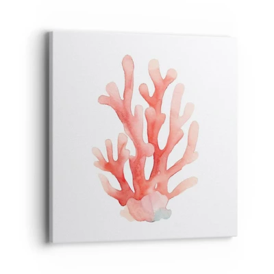Obraz na plátne - Koralový koral - 40x40 cm