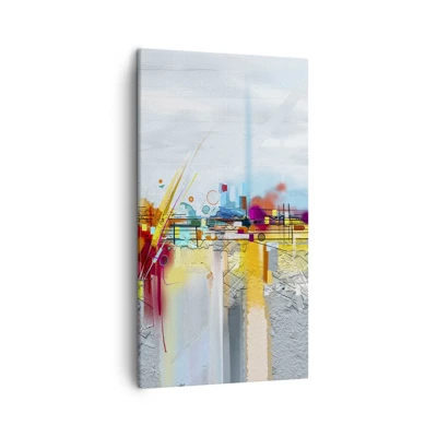 Obraz na plátne - Most radosti nad riekou života - 45x80 cm
