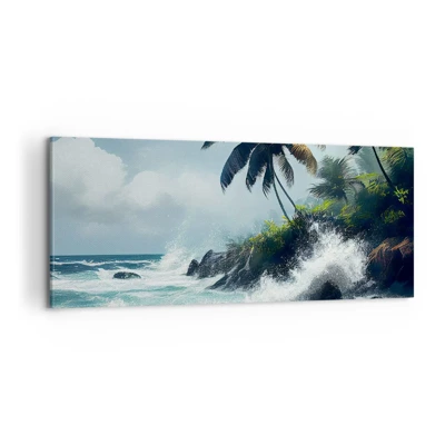 Obraz na plátne - Na tropickom pobreží - 100x40 cm