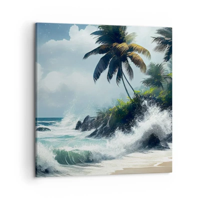 Obraz na plátne - Na tropickom pobreží - 60x60 cm