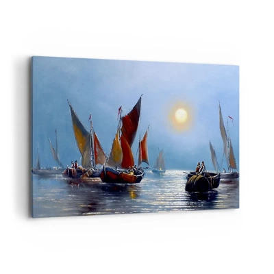 Obraz na plátne - Nočný rybolov - 120x80 cm