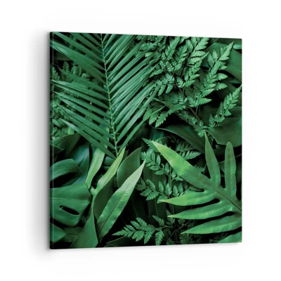 Obraz na plátne - Objaté v zeleni - 60x60 cm