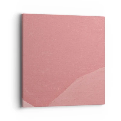 Obraz na plátne - Organická kompozícia v ružovej - 40x40 cm