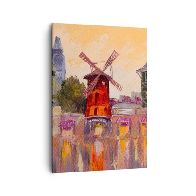 Obraz na plátne - Parížske ikony – Moulin Rouge - 50x70 cm