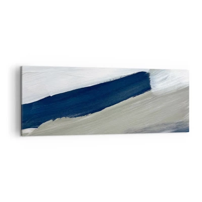Obraz na plátne - Stretnutie s bielou - 140x50 cm