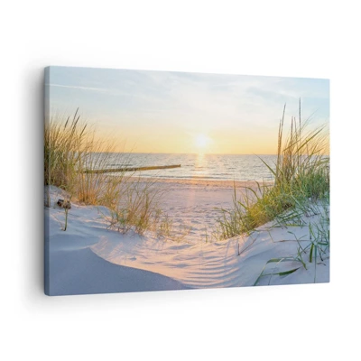 Obraz na plátne - Šumenie mora, spev vtákov, divoká pláž uprostred trávy… - 70x50 cm