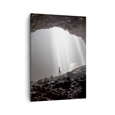Obraz na plátne - Svetelná jaskyňa - 50x70 cm