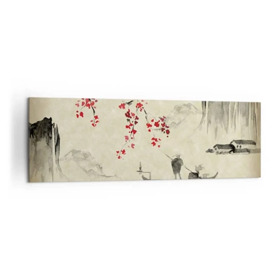 Obraz na plátne - V krajine kvitnúcich čerešní - 160x50 cm