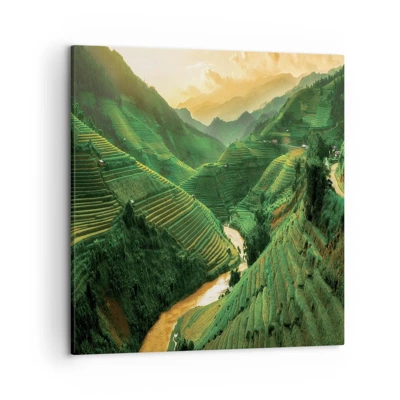 Obraz na plátne - Vietnamské údolie - 50x50 cm
