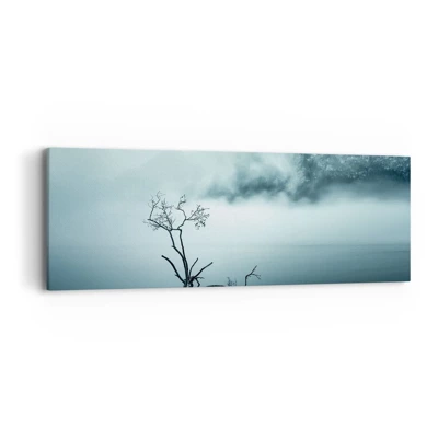 Obraz na plátne - Z vody a hmly - 90x30 cm