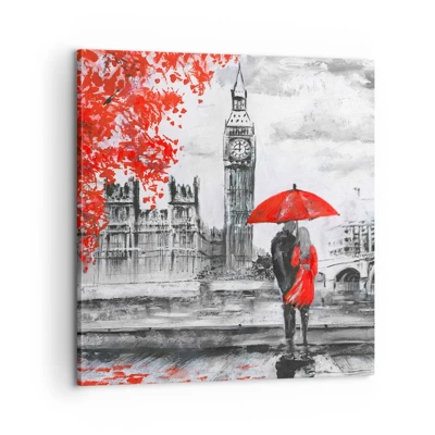 Obraz na plátne - Zamilovaní do Londýna - 60x60 cm