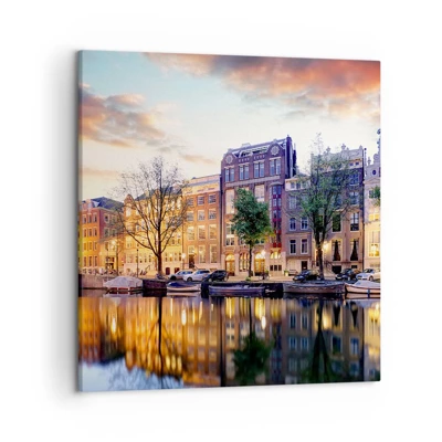 Obraz na plátne - Zdržanlivá a vyrovnaná holandská krása - 50x50 cm