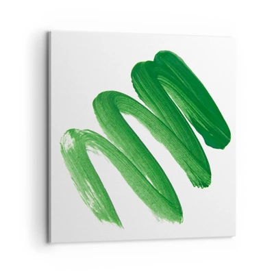 Obraz na plátne - Zelený žart - 60x60 cm