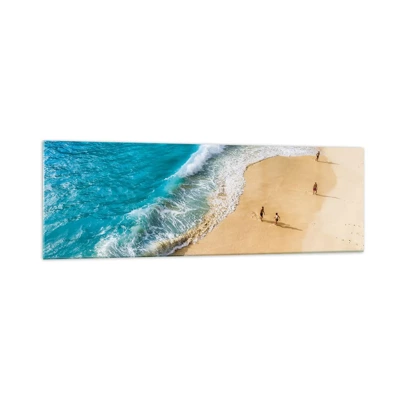 Obraz na skle - A potom slnko, pláž… - 160x50 cm