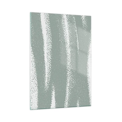 Obraz na skle - Abstrakcia v zimnom štýle - 50x70 cm