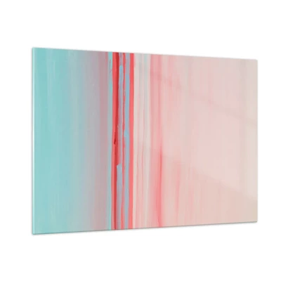 Obraz na skle - Abstrakcia za úsvitu - 100x70 cm