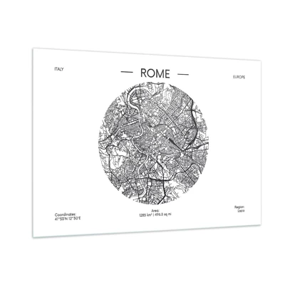 Obraz na skle - Anatómia Ríma - 100x70 cm
