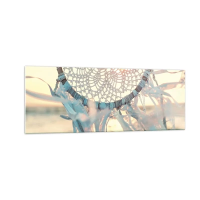 Obraz na skle - Čipkový totem - 140x50 cm