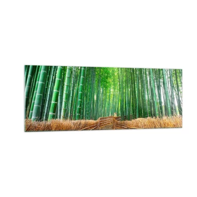 Obraz na skle - Esencia ázijskej prírody - 140x50 cm
