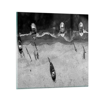 Obraz na skle - Ešte na brehu… - 40x40 cm