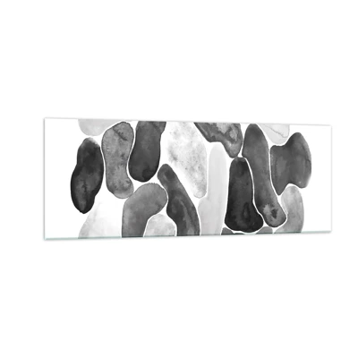 Obraz na skle - Kamenistá abstrakcia - 140x50 cm