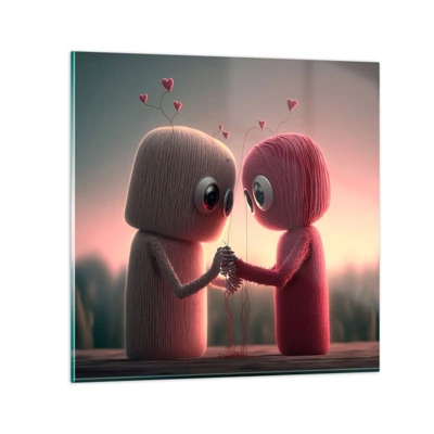 Obraz na skle - Každý môže milovať - 40x40 cm