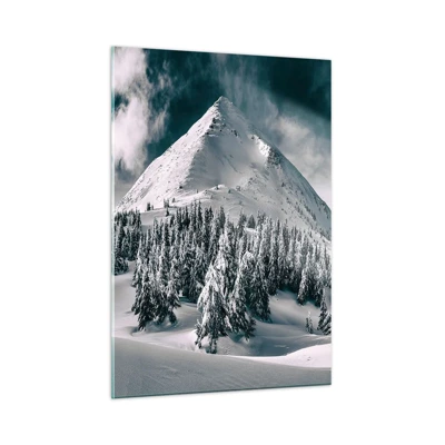 Obraz na skle - Krajina snehu a ľadu - 50x70 cm