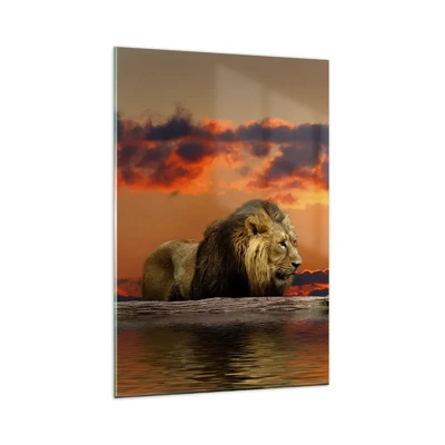Obraz na skle - Kráľ prírody - 80x120 cm