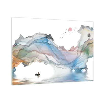 Obraz na skle - Ku krištáľovým horám - 100x70 cm