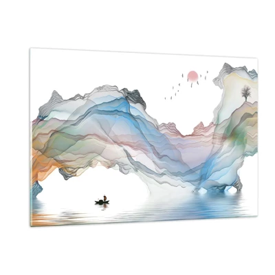 Obraz na skle - Ku krištáľovým horám - 120x80 cm