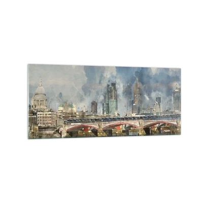 Obraz na skle - Londýn v celej svojej kráse - 120x50 cm