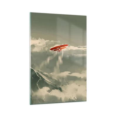 Obraz na skle - Nebojácny priekopník - 80x120 cm