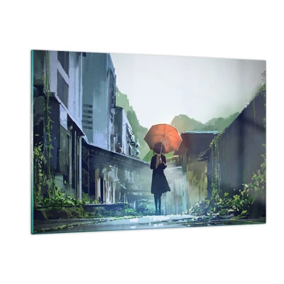 Obraz na skle - Oživujúci dážď - 120x80 cm