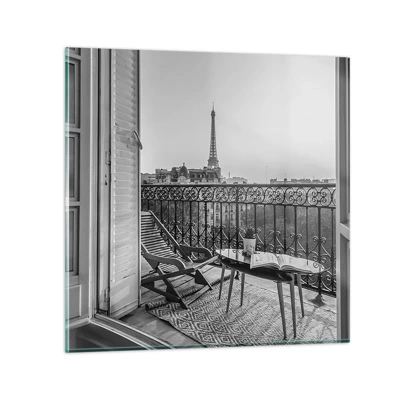 Obraz na skle - Parížske popoludnie - 40x40 cm