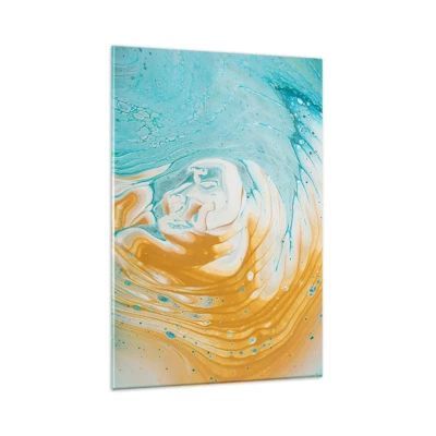 Obraz na skle - Pastelový vír - 80x120 cm